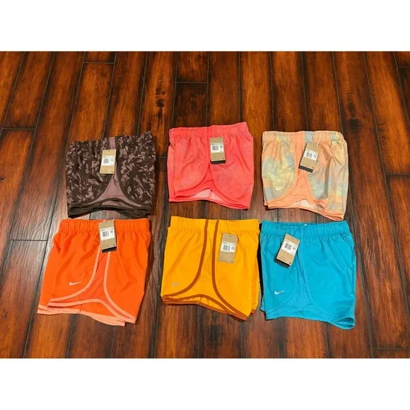 New bundle 6 Nike dri fitWomen's Running lined tempoShorts 3 Inch Inseam XS
